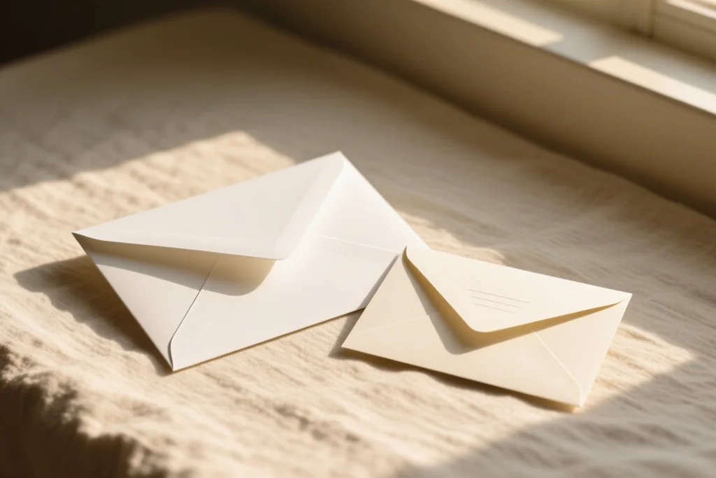 Tarjetas y sobres: cómo presentar una felicitación