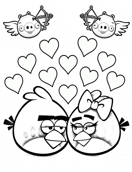 Angry Birds valentines day