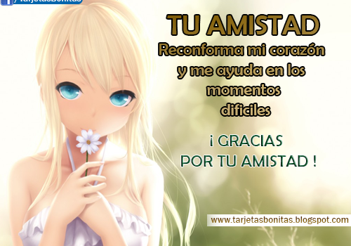 Bonitos pensamientos con frases tiernas para regalar a un amigo o amiga