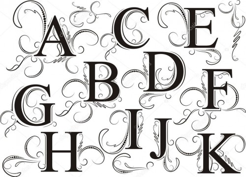 28 + moldes de letras del abecedario
